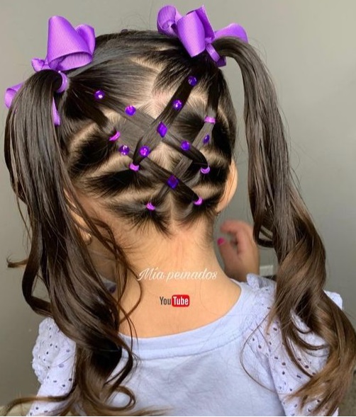 penteado infantil simples cabelo curto